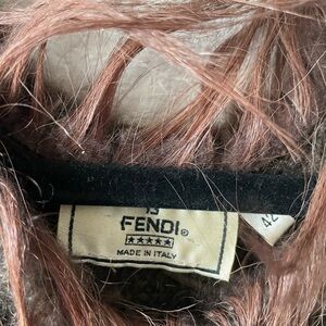 Fendi Women's Sweater in Brown and Cream